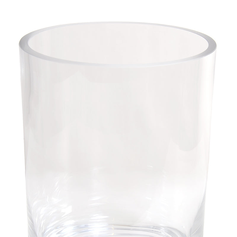 Glass Cylinder Vase, 10" H x 6" Dia