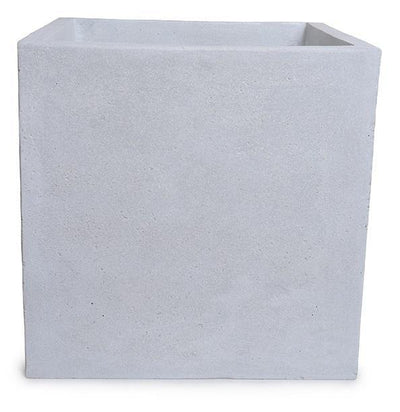 Fiberglass Cube Planter with Concrete Finish - 24"W - New Growth Designs