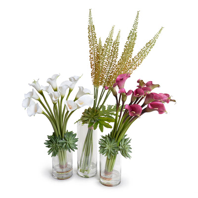 Eremurus Arrangement in Glass, 48" H