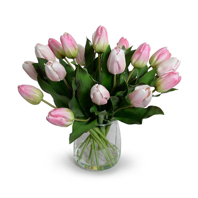 Tulip Arrangement, 17"H - Pink