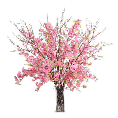 Cherry Blossom Arrangement in Glass 54"H