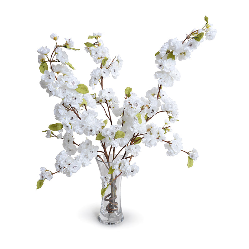 Cherry Blossoms in Glass 28"H