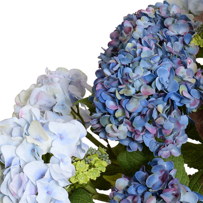 Hydrangea Bush, Large, 29"H - Violet-blue