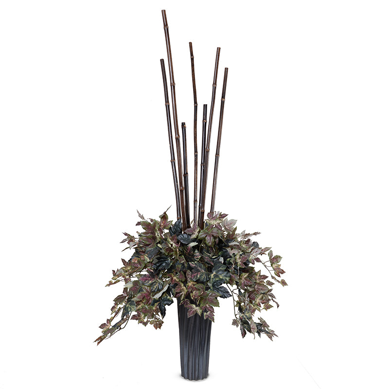 Bamboo and Grape Ivy in Vase