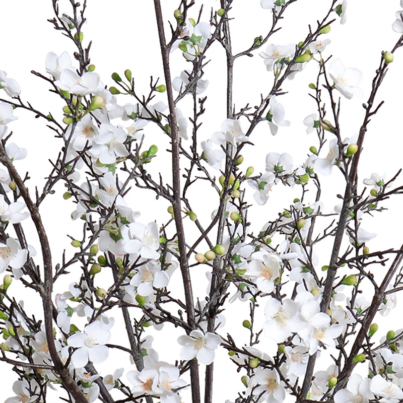 Quince Branches in Porcelain, 45"H