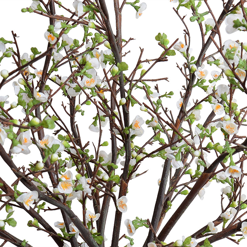 Quince Branches in Porcelain, 45"H