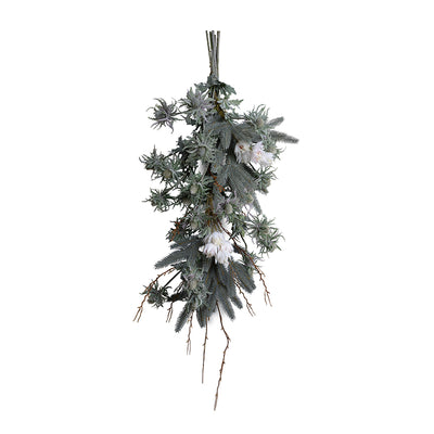 Thistle, Blue Spruce & Protea Garland 2'