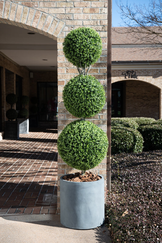 Boxwood Ball Triple Topiary 72"H