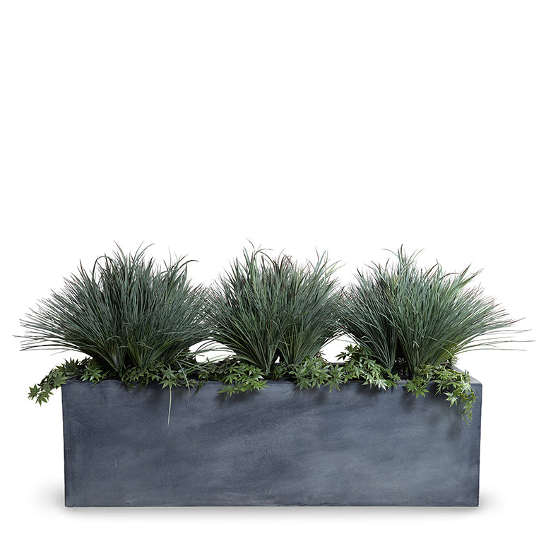 Onion & Orchard Grass w/Vine x3 in 65" Planter 40"H