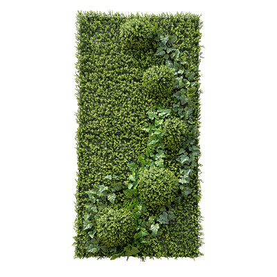 4' x 8' Green Wallscape Kit - Boxwood, Half-balls, Ivy