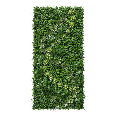 4' x 8' Green Wallscape Kit - Pachysandra, Maple Ivy, Succulents