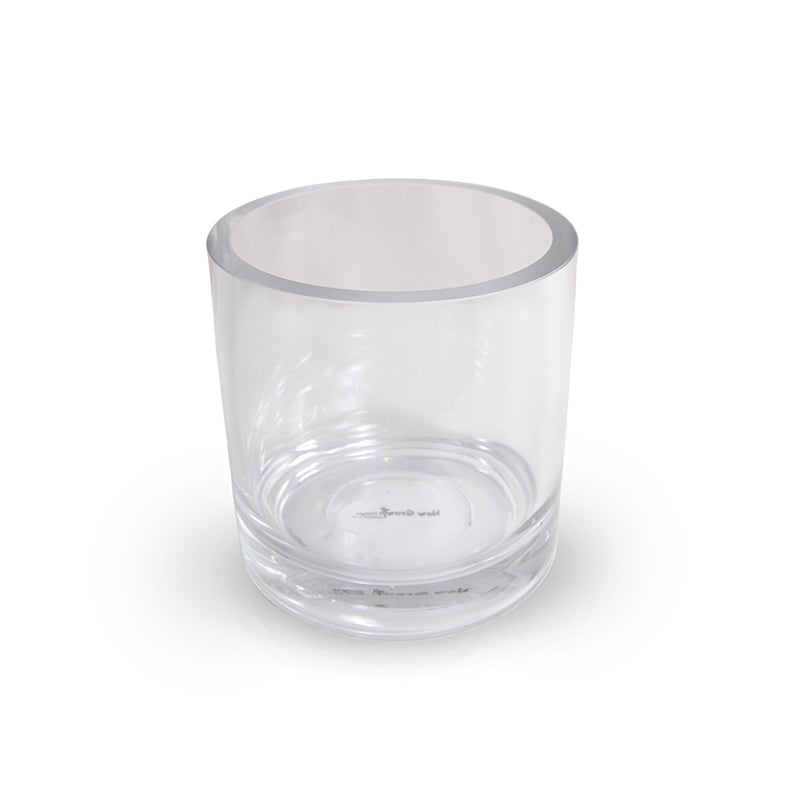 Glass Cylinder Vase, 6" H x 6" Dia