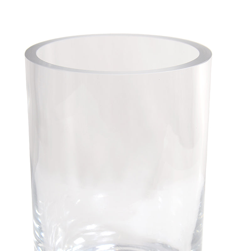 Glass Cylinder Vase, 8" H x 5" Dia