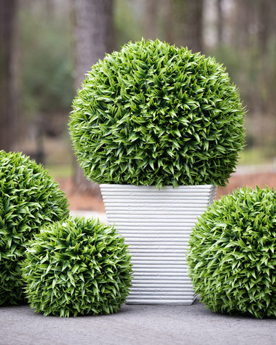 Square Ribbed Fiberglass Tree Planter