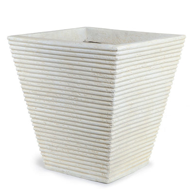 Square Ribbed Fiberglass Tree Planter