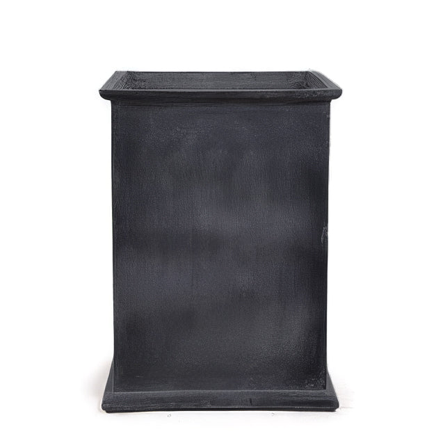 Fiberglass Column Planter - Gray — 24