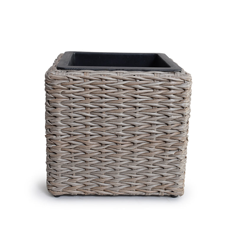 Synthetic Wicker UV Basket, 11.5"W x 10"H