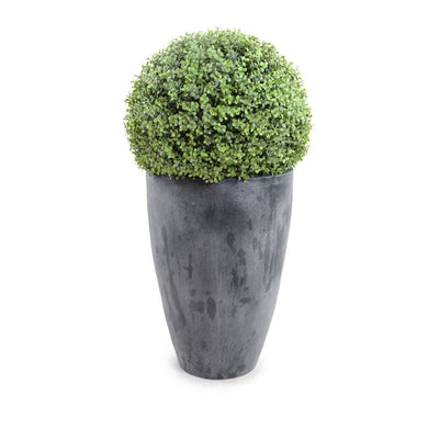 Wholesale Artificial Boxwood Ball in Tapered Pot 15 Inches Outdoor - Enduraleaf by New Growth Designs