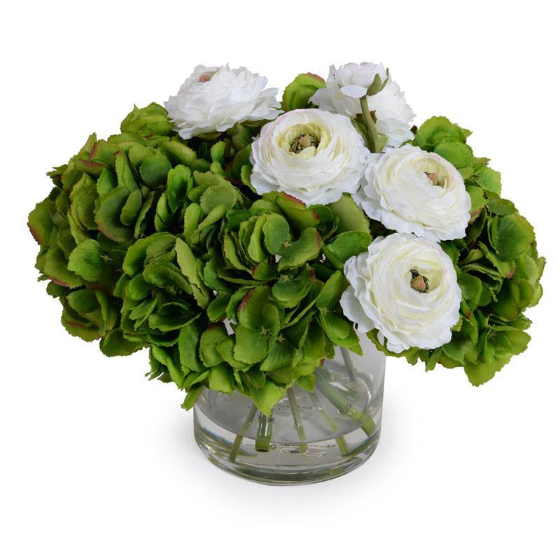 Hydrangea, Ranunculus Bouquet - New Growth Designs