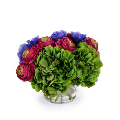 Hydrangea, Anemone, Ranunculus Bouquet - New Growth Designs