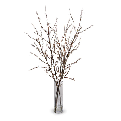 Branches in glass vase, 48"H - Brown