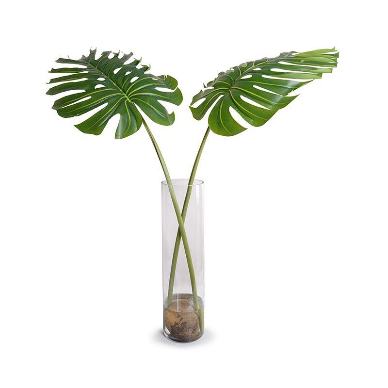 Large Monstera Leaf branch, 52"L - New Growth Designs