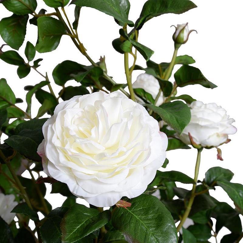 Rose Tree Topiary With White Flowers 56" - New Growth Designs