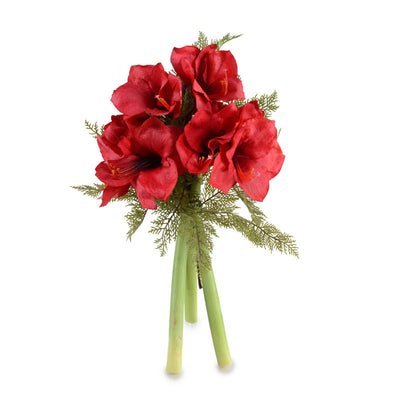 Amaryllis Wreath Bouquet, Red - New Growth Designs