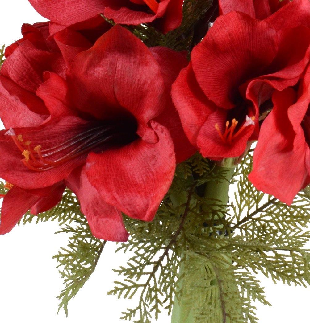 Amaryllis Wreath Bouquet - Red - New Growth Designs