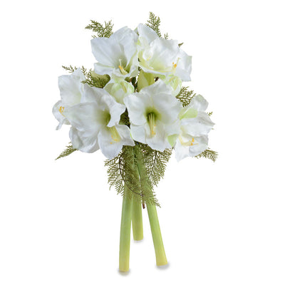 Amaryllis Wreath Bouquet, White - New Growth Designs