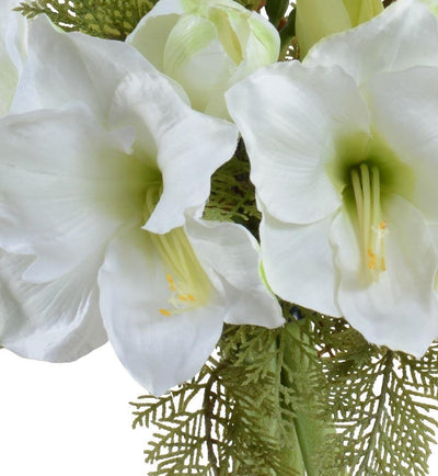 Amaryllis Wreath Bouquet - White - New Growth Designs