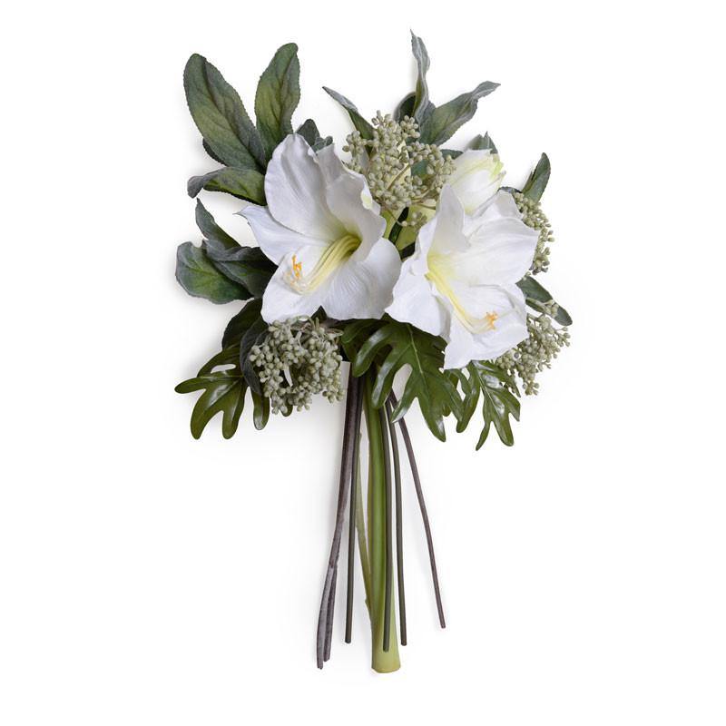 Amaryllis, Lamb's Ear, Berry Wreath Bouquet – New Growth Designs