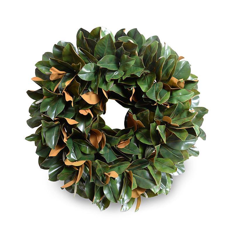 28" Magnolia Leaf Hand-built Wreath - New Growth Designs