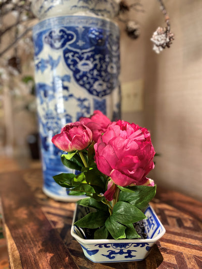 Peony Cutting in Blue & White