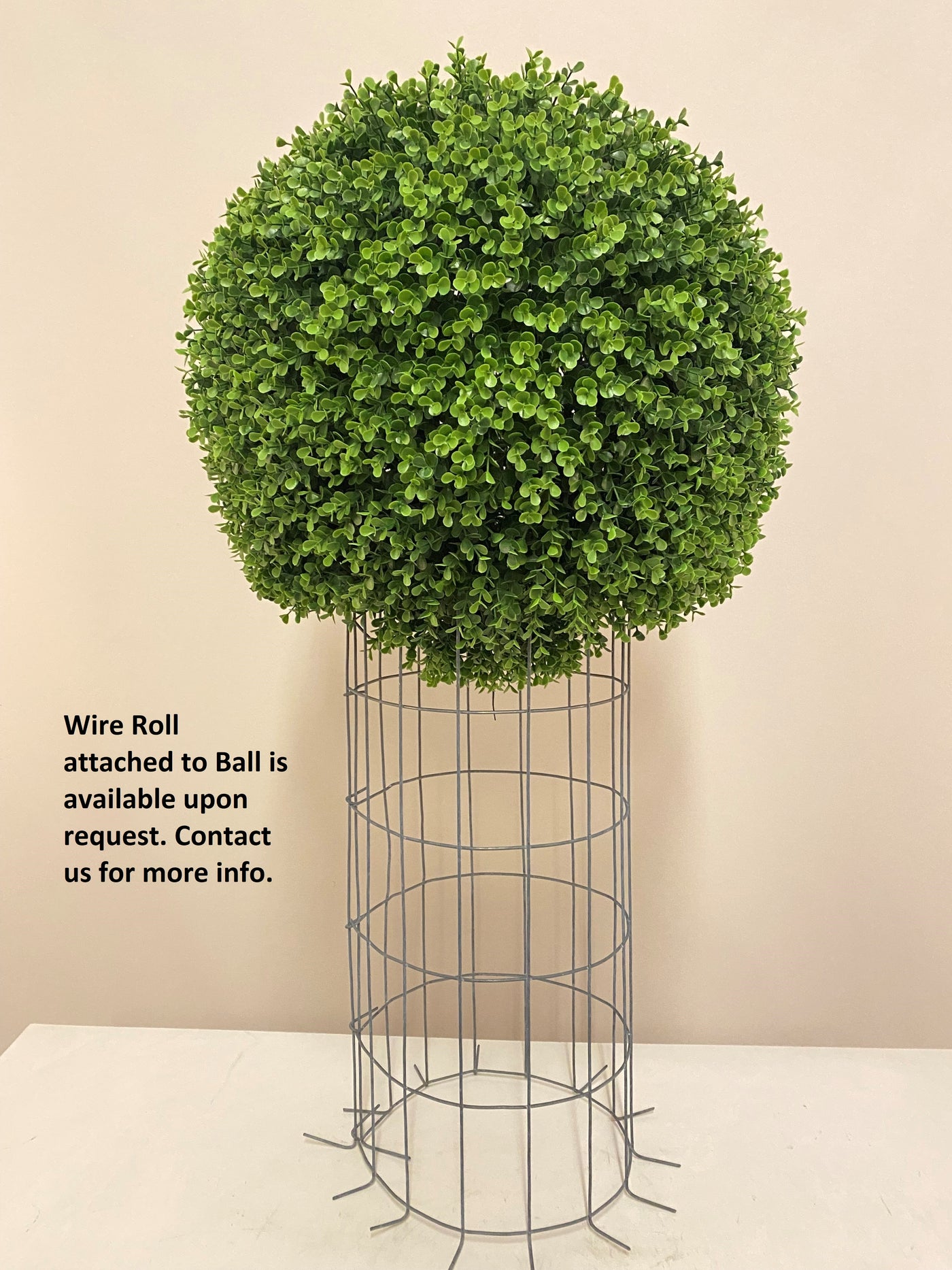 Faux Boxwood Ball, 18 Green Topiary Plant