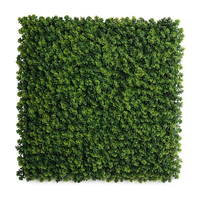 UV Resistant Artificial Green Wall Panel, Sedum Mat Two-Tone Green Outdoor 21 Inches - Enduraleaf by New Growth Designs