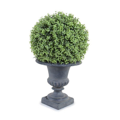 11" Boxwood Ball in Urn, 21"H - New Growth Designs