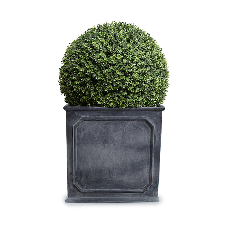 28 inch planter pot Boxwood Ball 28" in Cube Planter 48"H – New Growth Designs