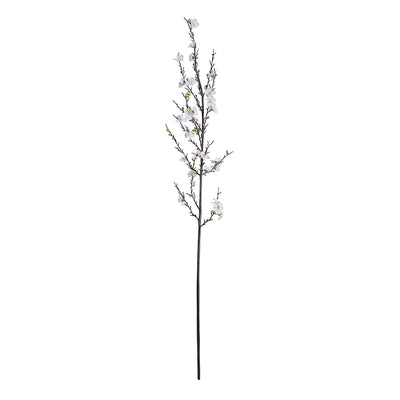 Quince flower branch, 60"L - White