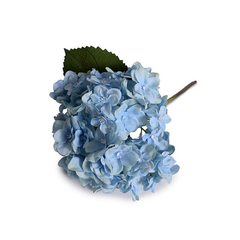 Hydrangea Stem with Leaf, 18" L - Blue - New Growth Designs
