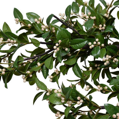 Holly Branch with White Berries, 68" L - New Growth Designs