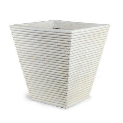 Square Ribbed Fiberglass Tree Planter — 19
