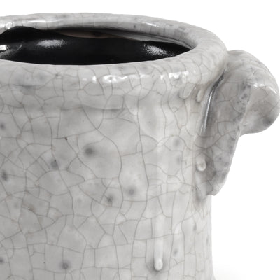 Gray Glazed Terracotta Vase