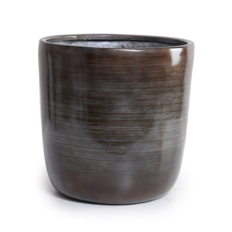 Fiberglass Cylinder Pot, 9.5"W